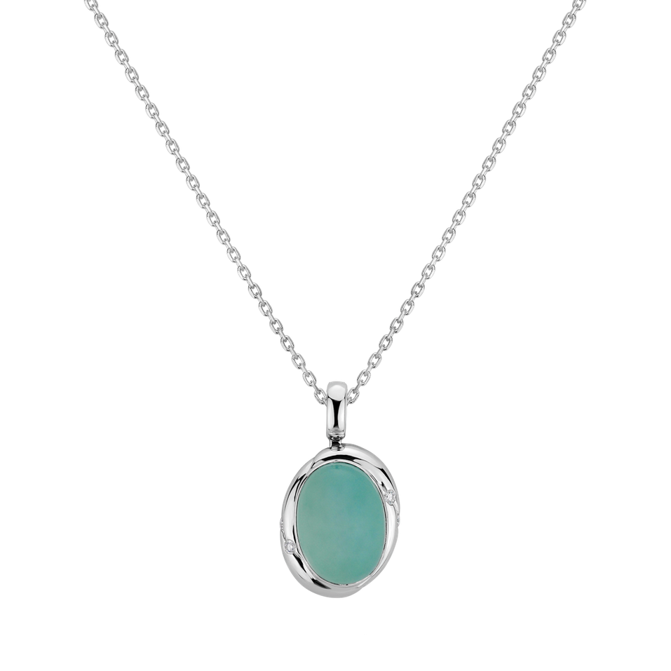 Pendant with Chalcedony Gem Spirit
