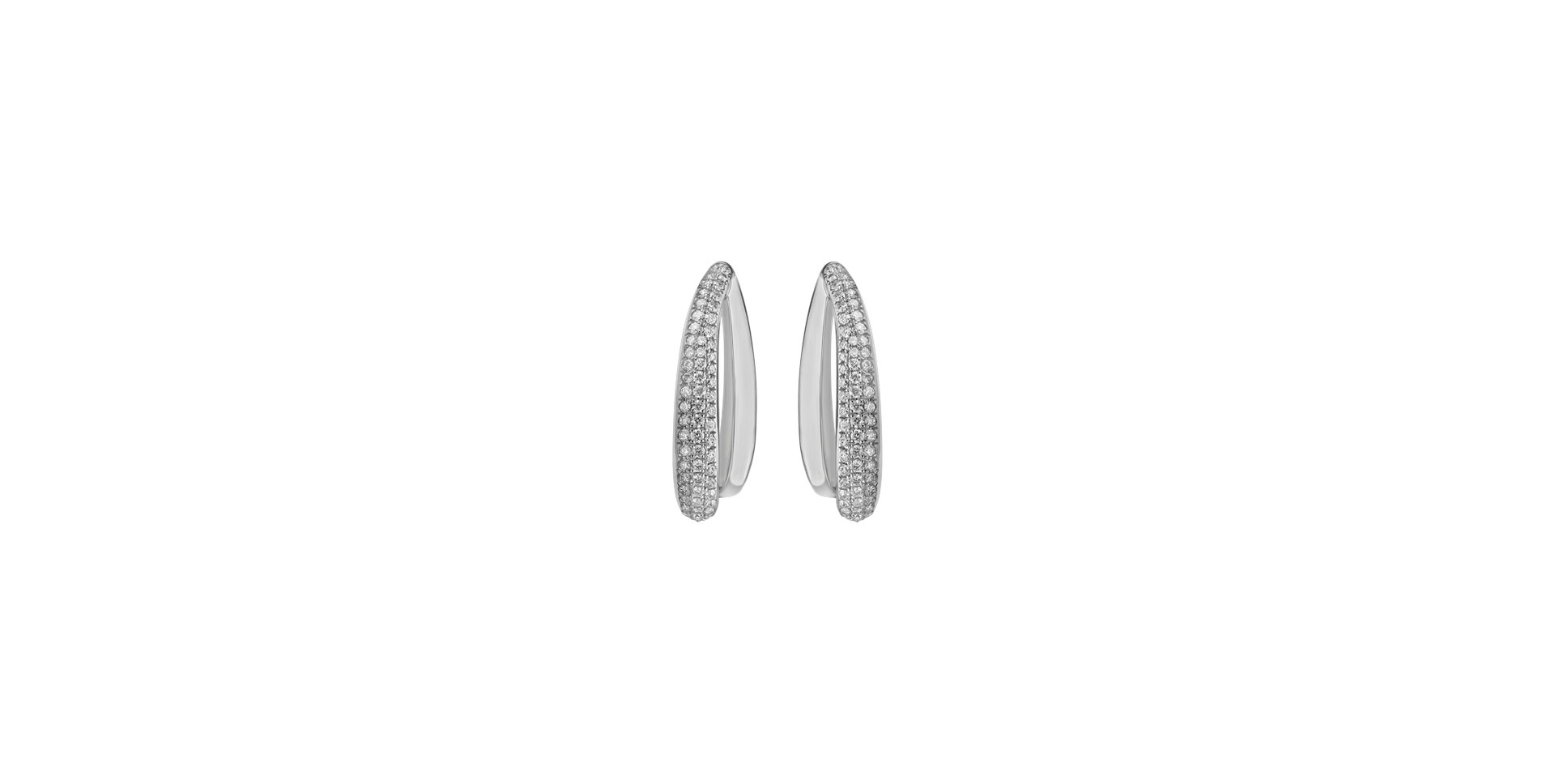 Diamond earrings Shiny Teardrop