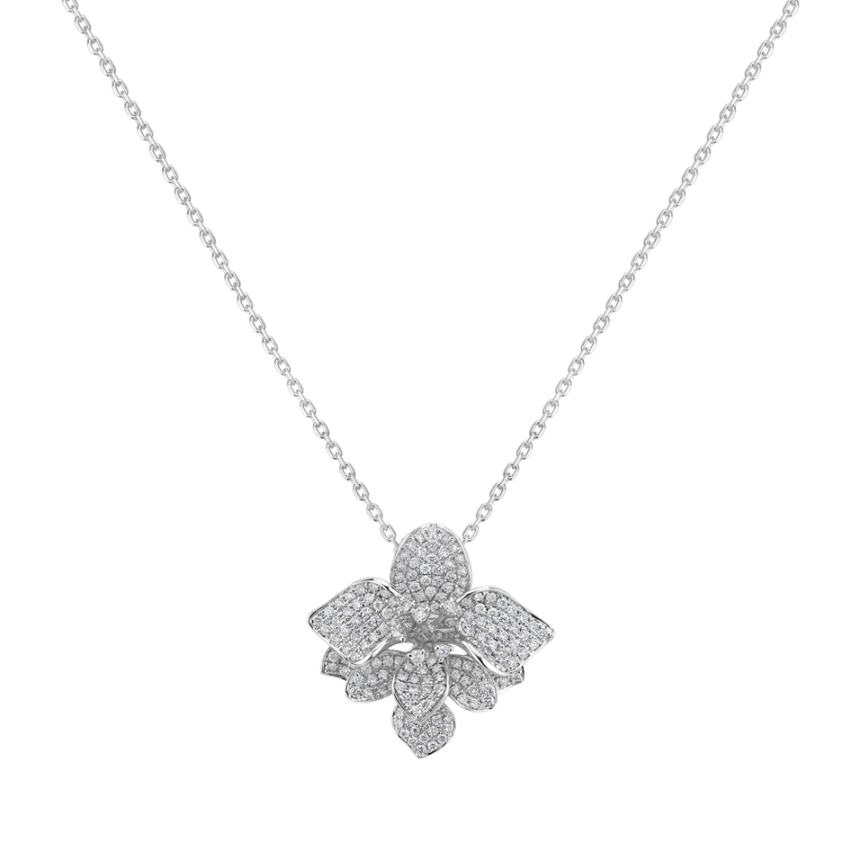 Diamond pendant Noble Lily