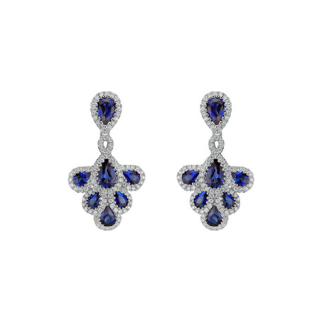 Diamond earrings and Sapphire Aristocrat Grace