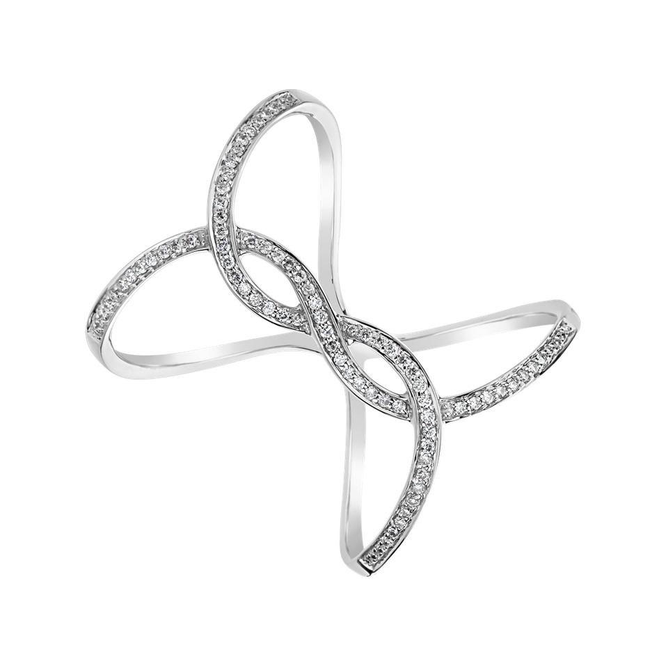 Diamond ring Double Infinity