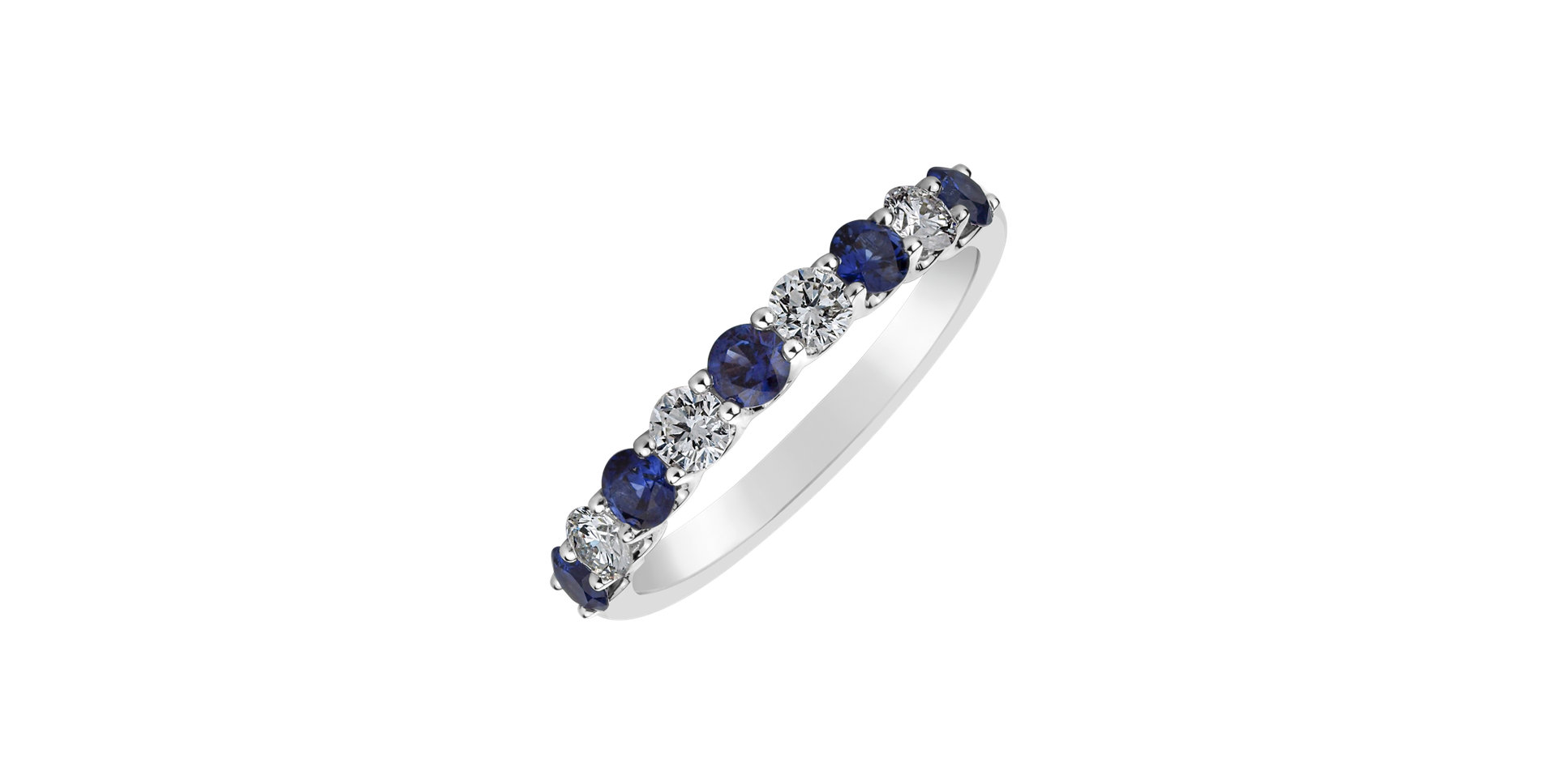 Diamond ring with Sapphire Iraida