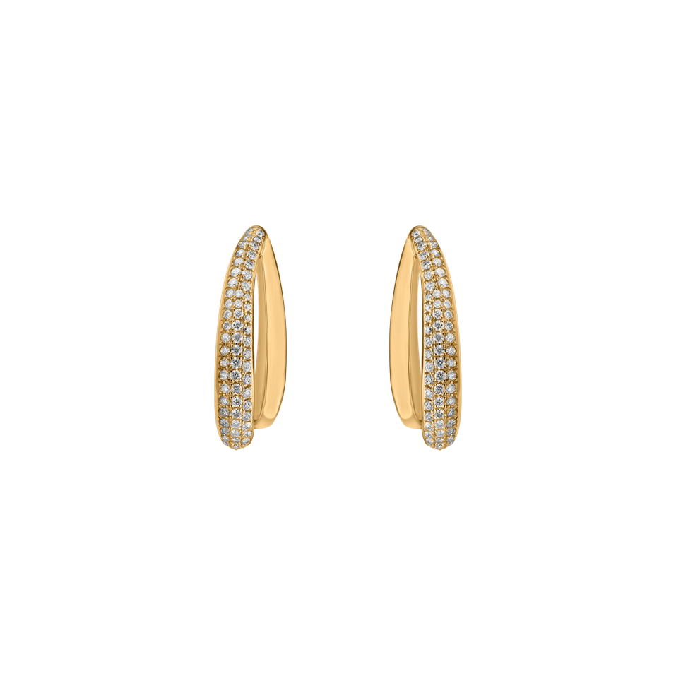 Diamond earrings Shiny Teardrop