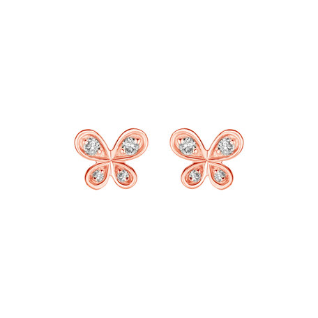 Diamond earrings Butterfly