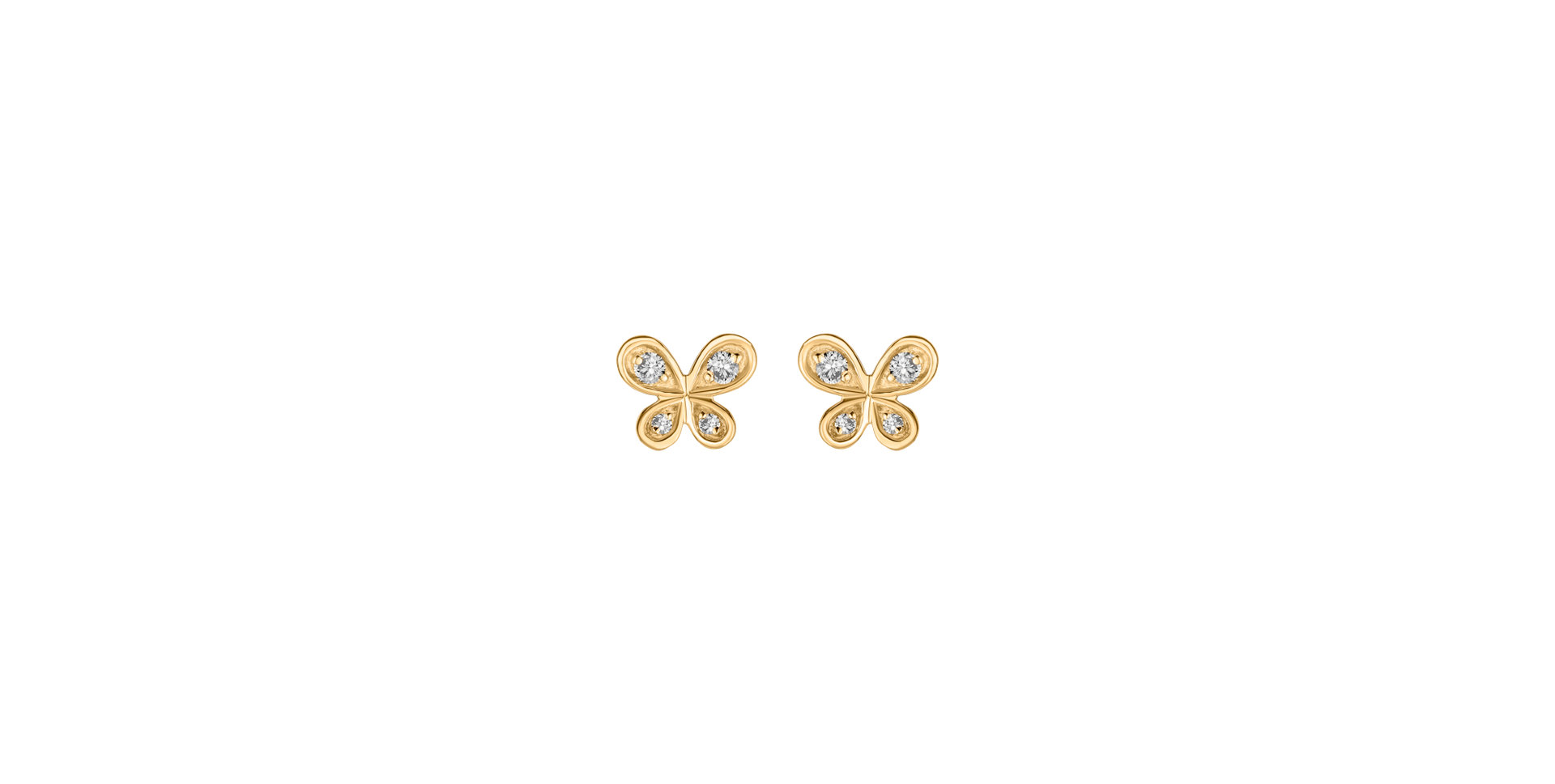 Diamond earrings Butterfly
