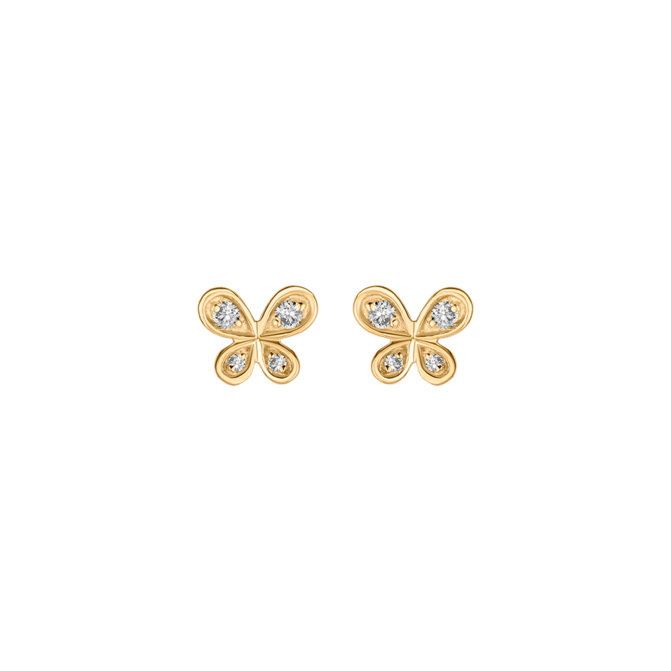 Diamond earrings Butterfly