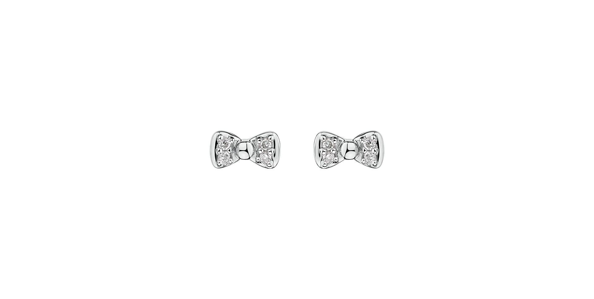 Diamond earrings Endless Bow
