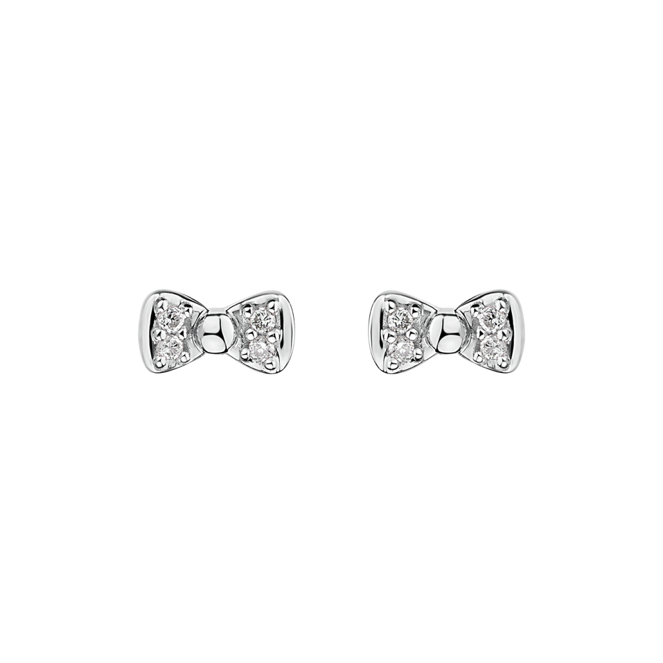 Diamond earrings Endless Bow