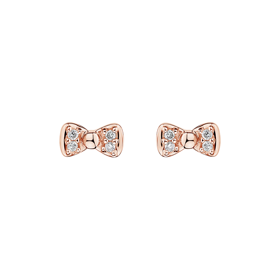 Diamond earrings Endless Bow