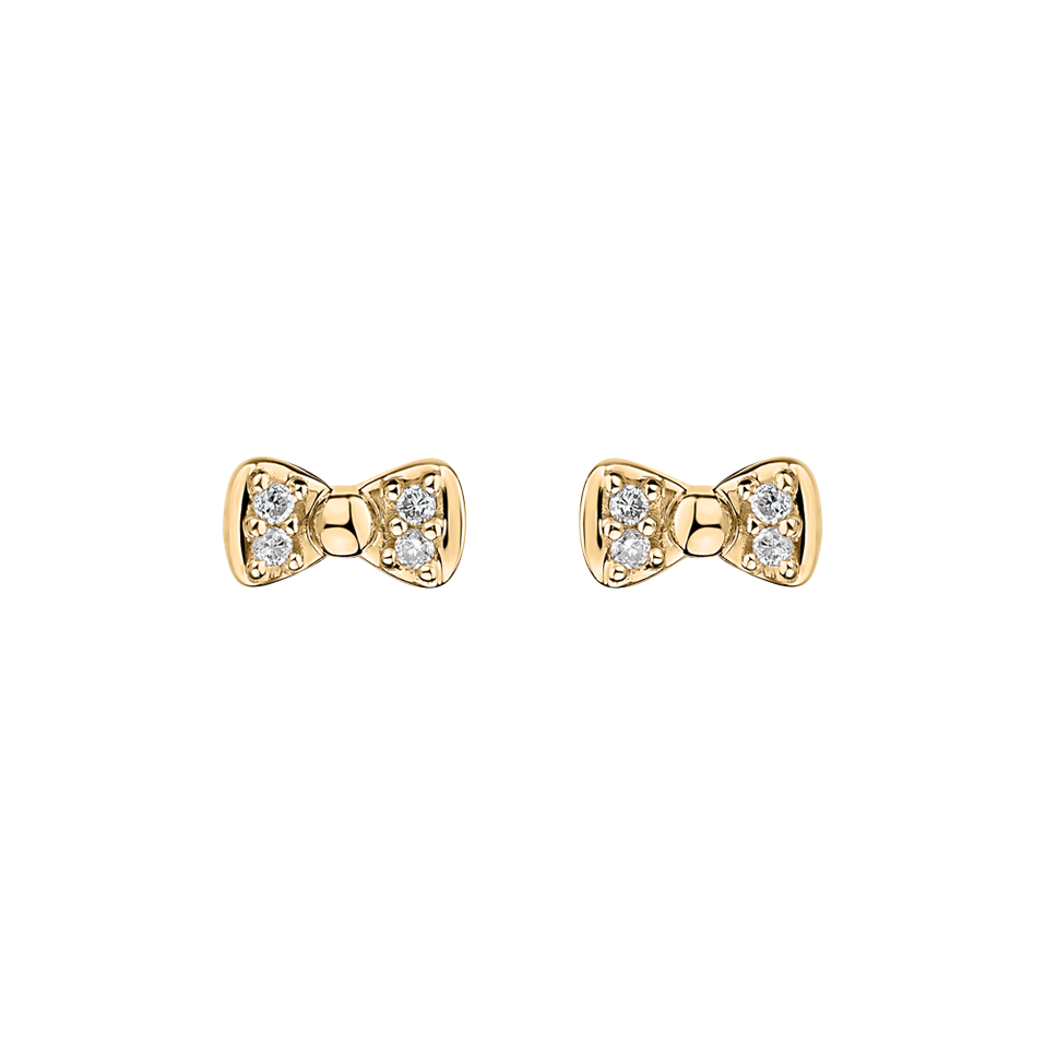 Diamond earrings Endless Bow