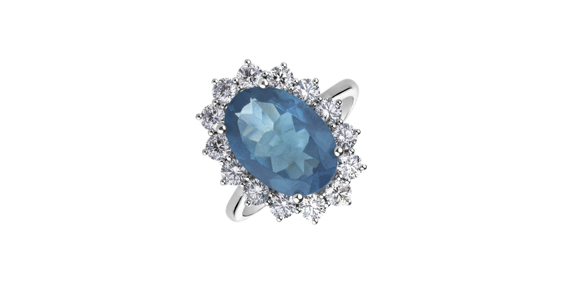 Diamond ring with Apetite Sky Goddess