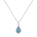 Diamond pendant with Apatite Kingdom Hope2