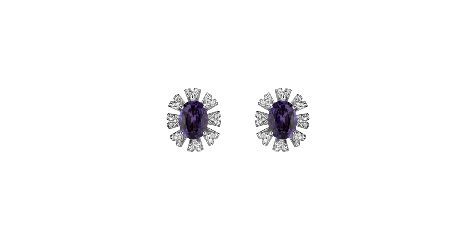 Diamond earrings with Sapphire Layla