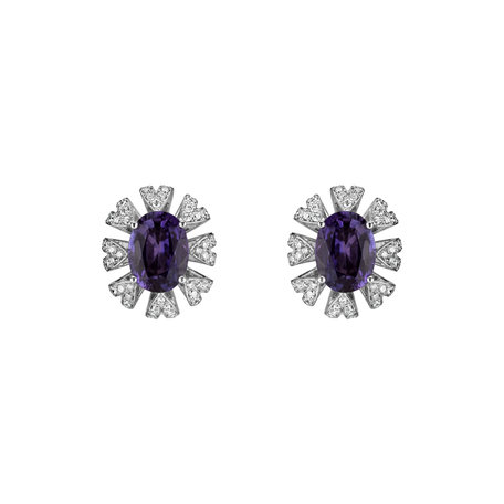 Diamond earrings with Sapphire Layla