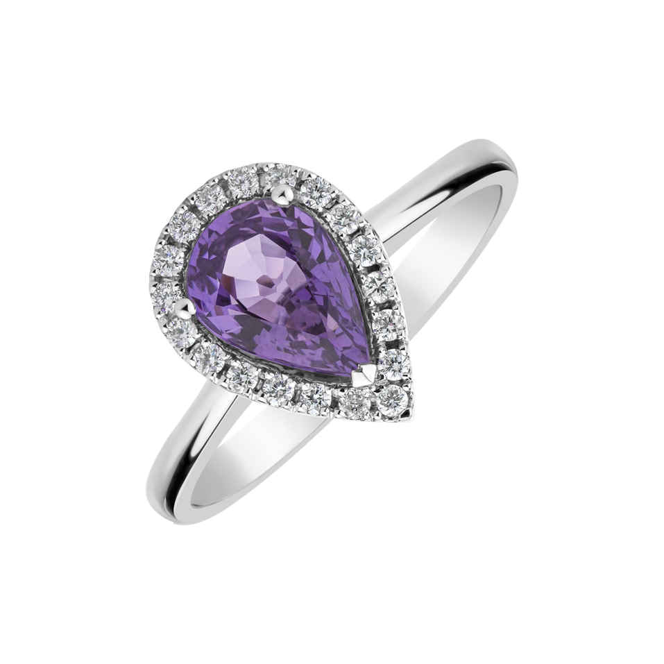 Diamond ring with Sapphire Chronormu