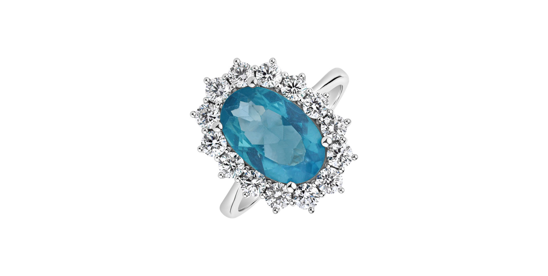 Diamond ring with Apetite Sky Goddess