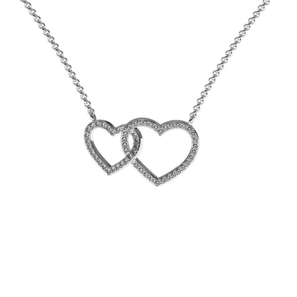 Diamond necklace Hearts