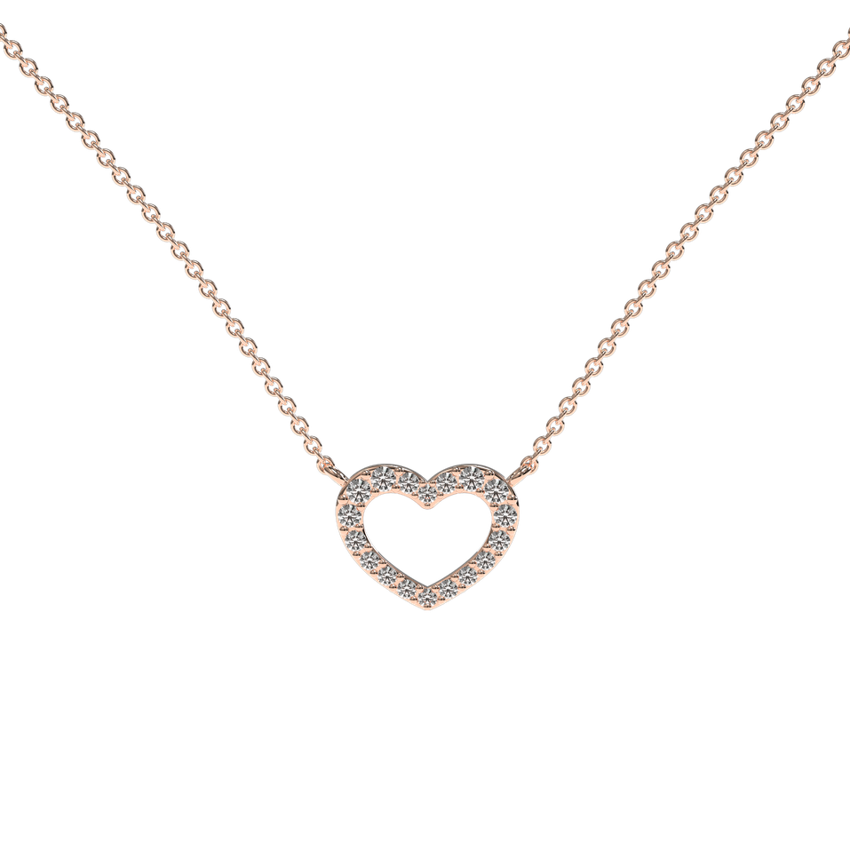 Diamond necklace Precious Heart