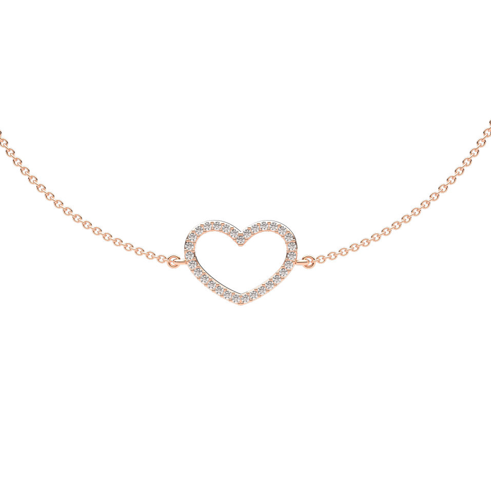 Diamond bracelet Heart