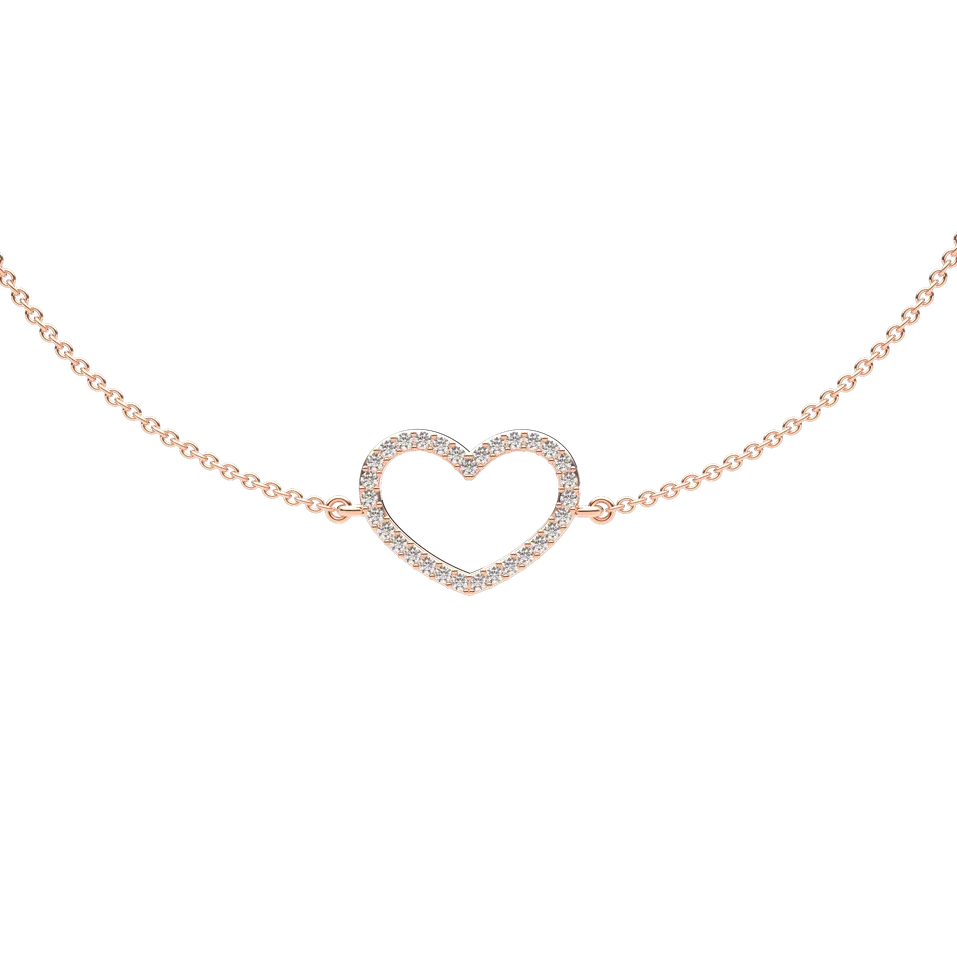 Diamond bracelet Heart