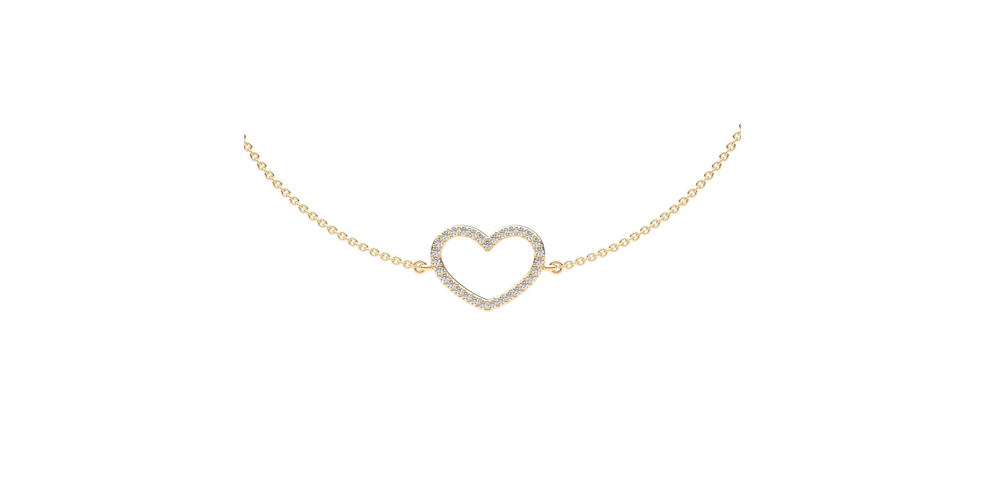 Diamond bracelet Heart