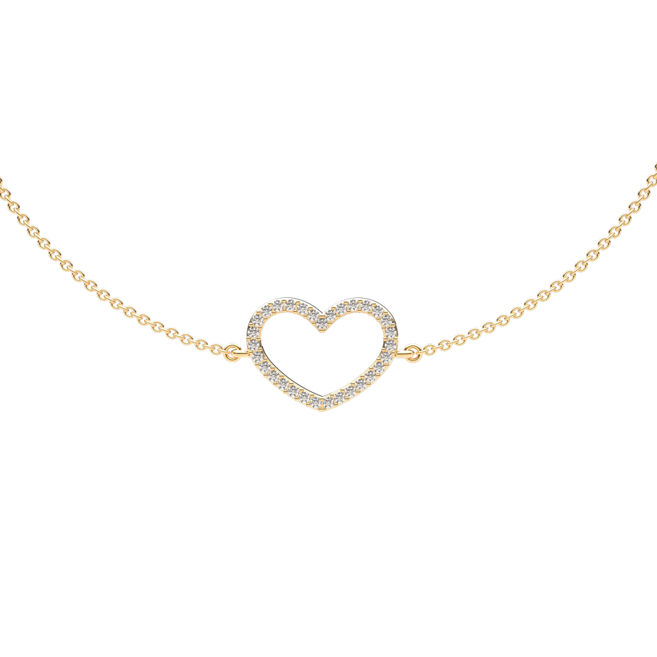 Diamond bracelet Heart