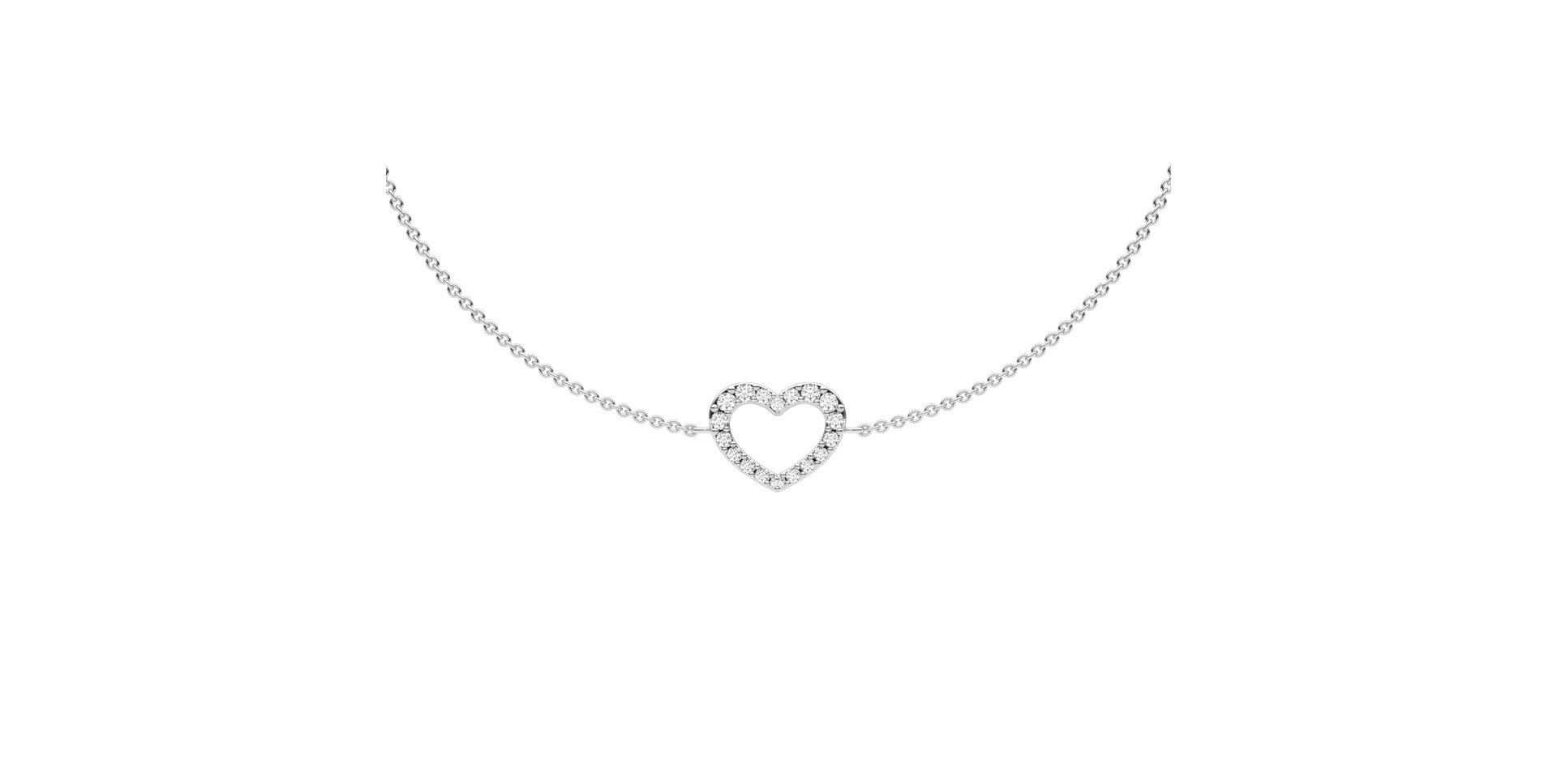 Diamond bracelet Heart