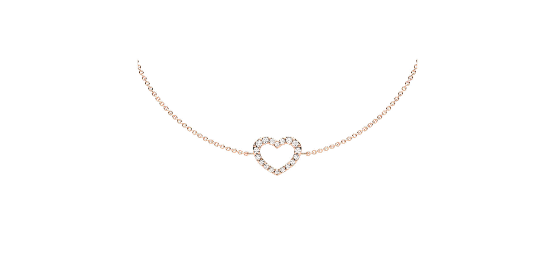 Diamond bracelet Heart