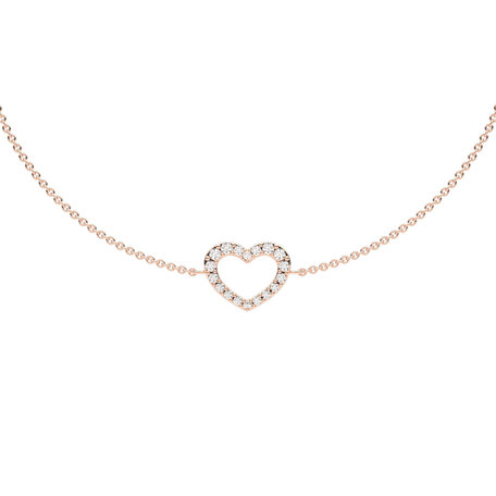 Diamond bracelet Heart