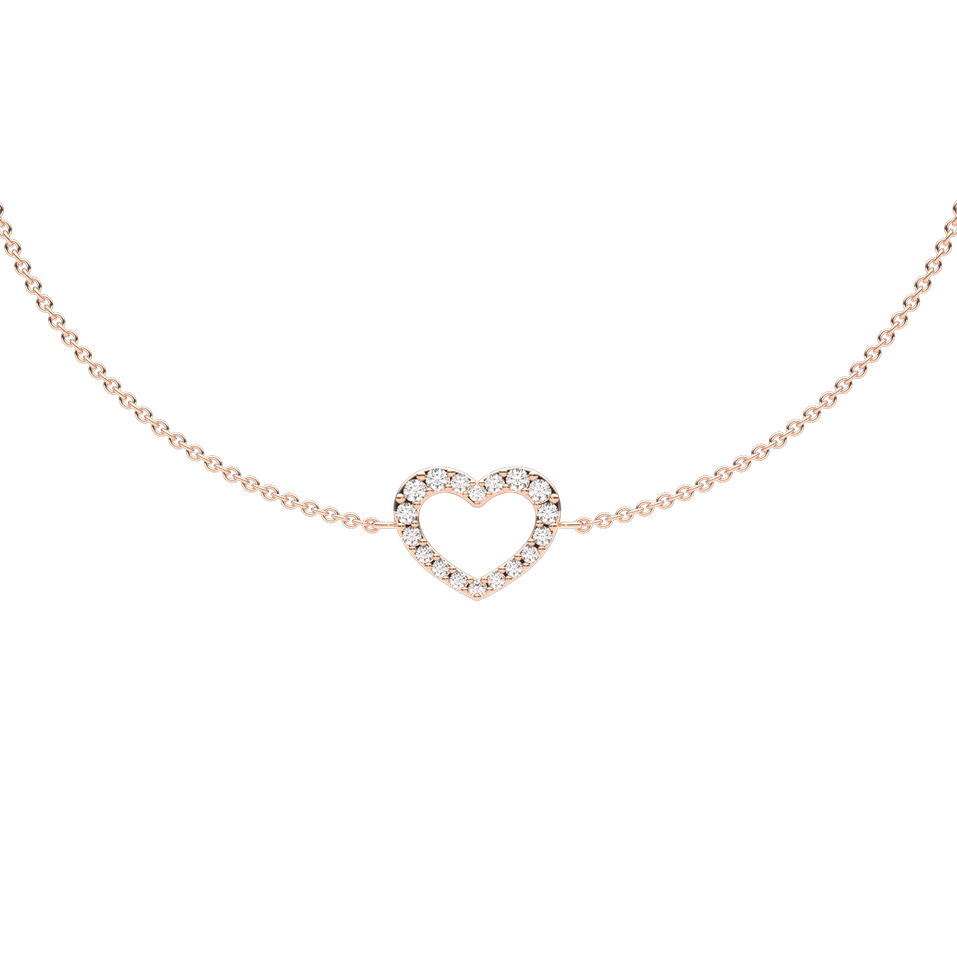 Diamond bracelet Heart