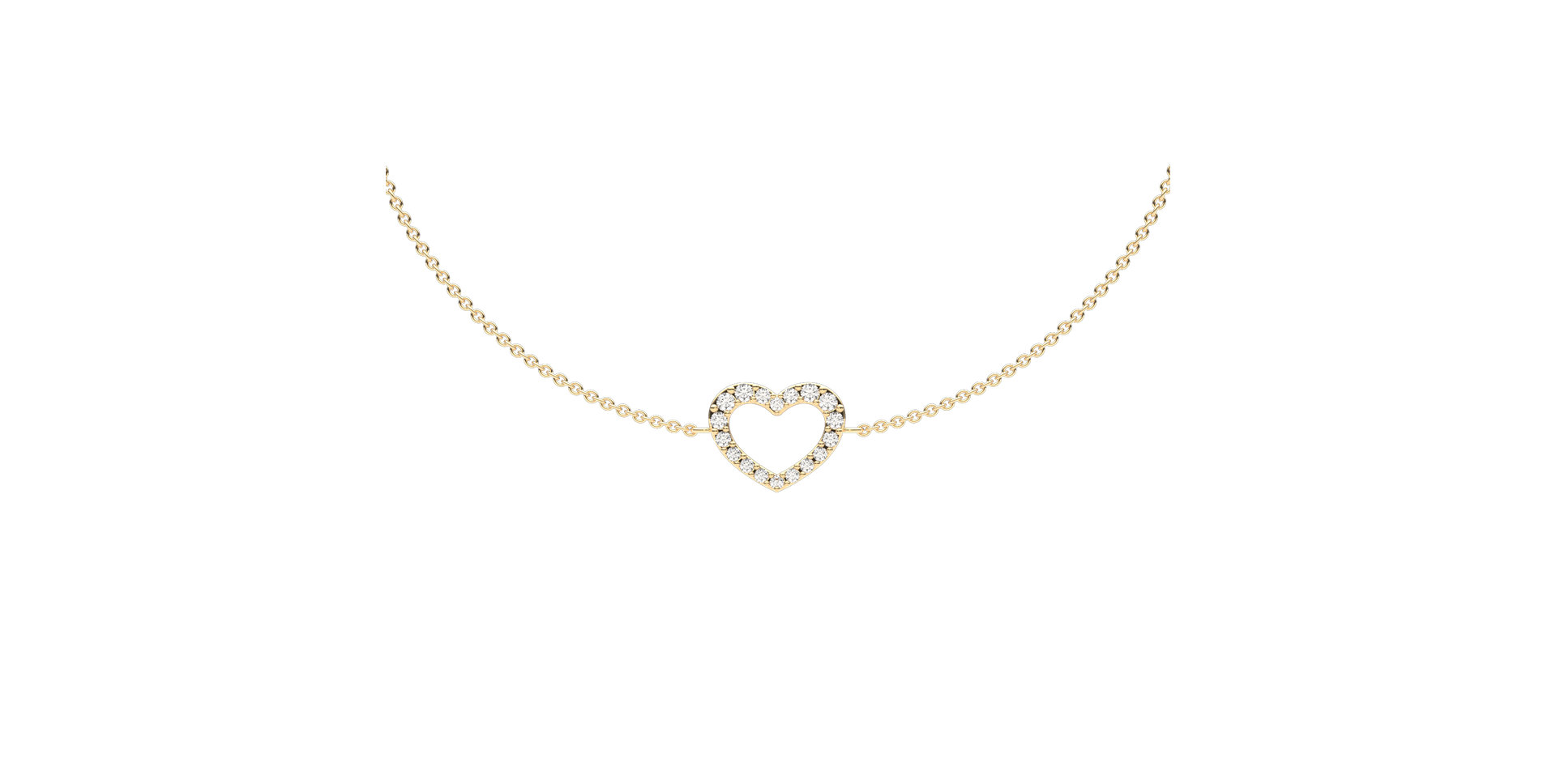 Diamond bracelet Heart