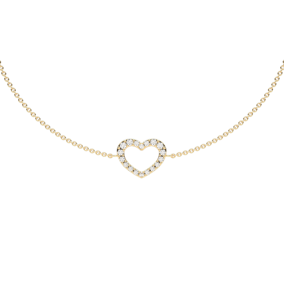 Diamond bracelet Heart