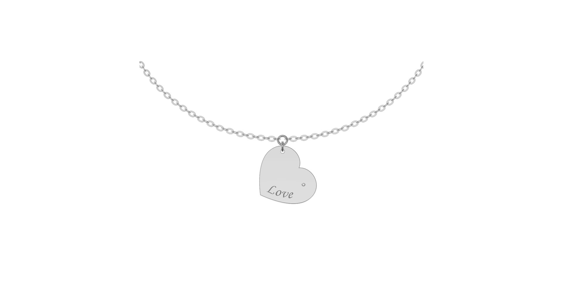 Diamond bracelet Amour Heart