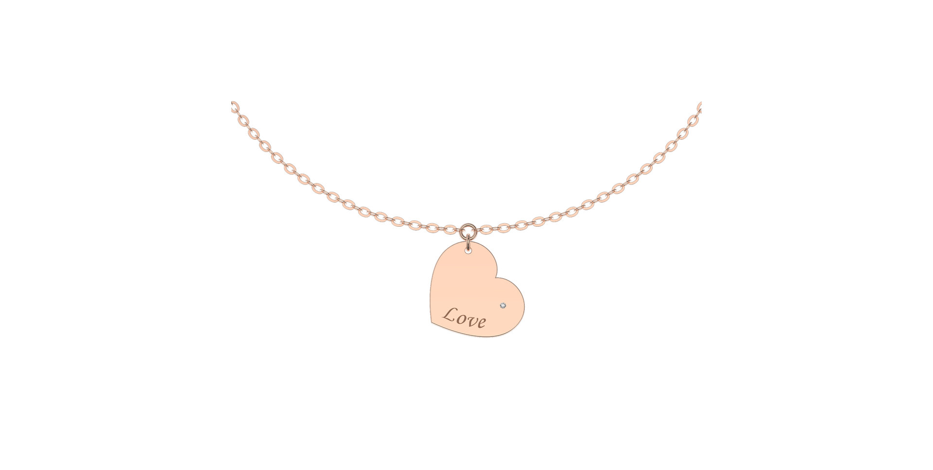 Diamond bracelet Amour Heart