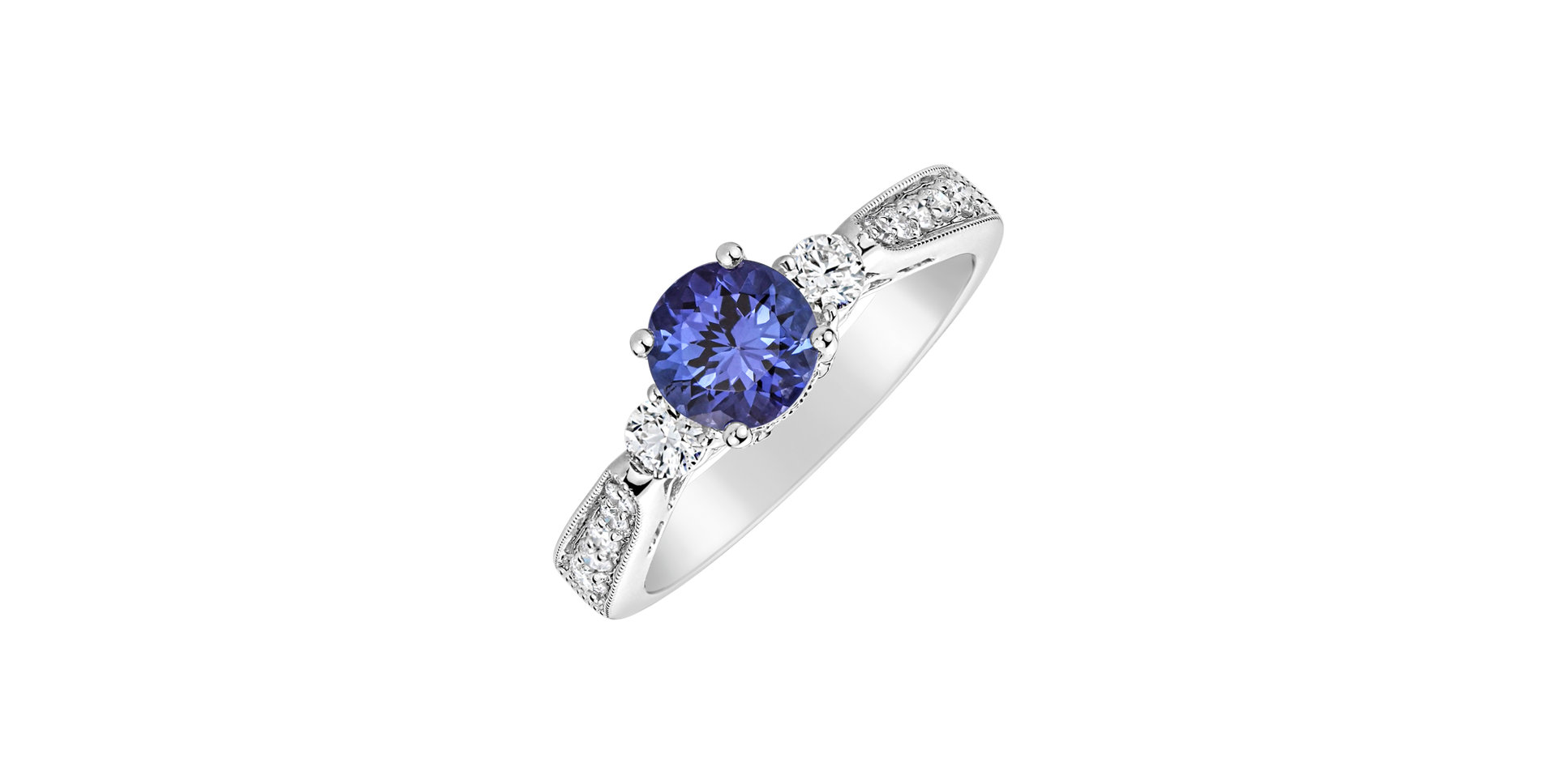 Diamond ring with Tanzanite Windrunner
