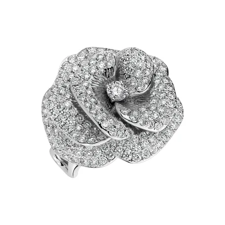 Diamond ring Flowing Flower