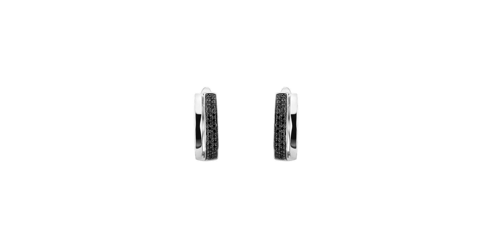 Earrings with black diamonds Moonlight Spirit