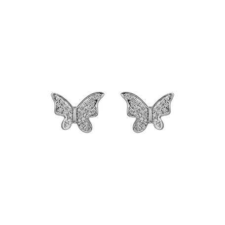 Diamond earrings Magic Butterfly