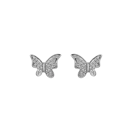 Diamond earrings Magic Butterfly