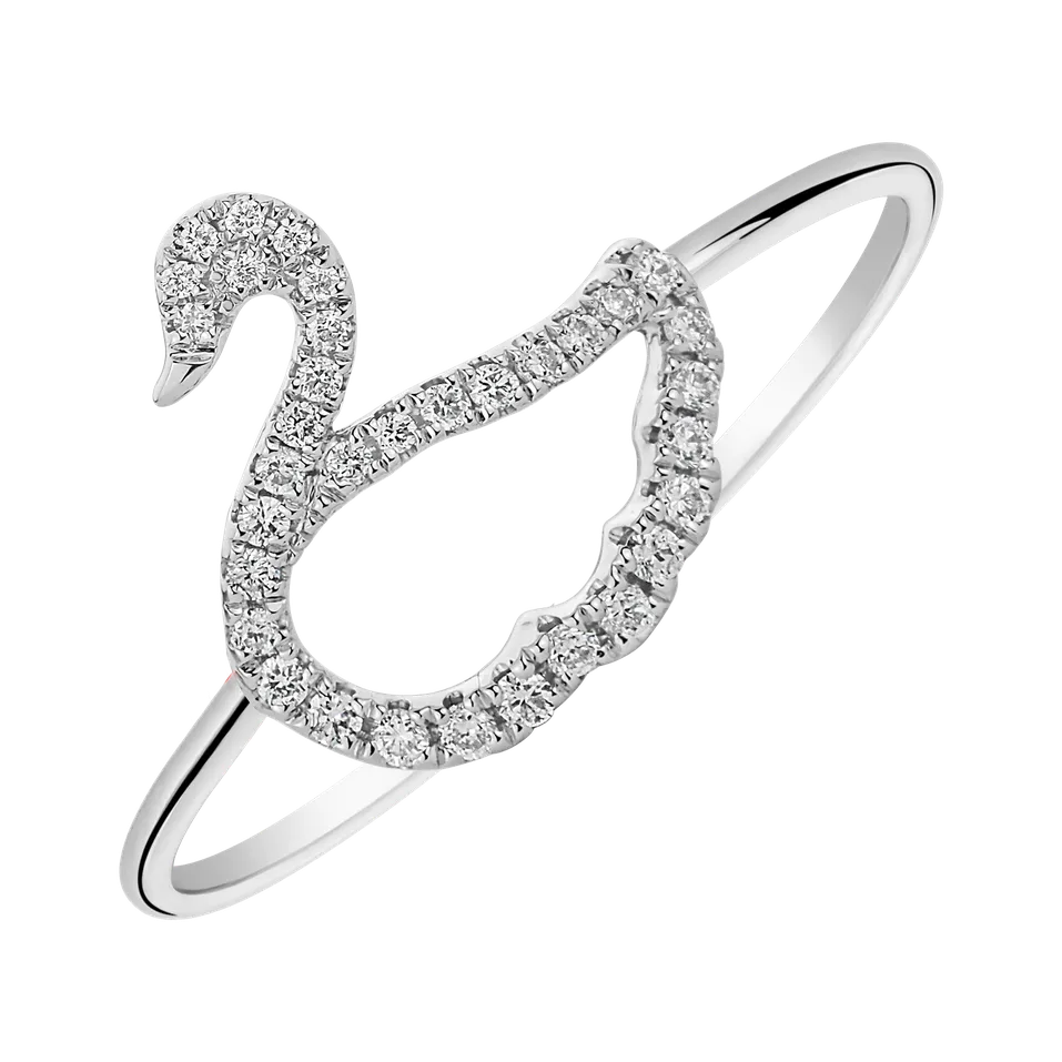 Diamond ring Swan