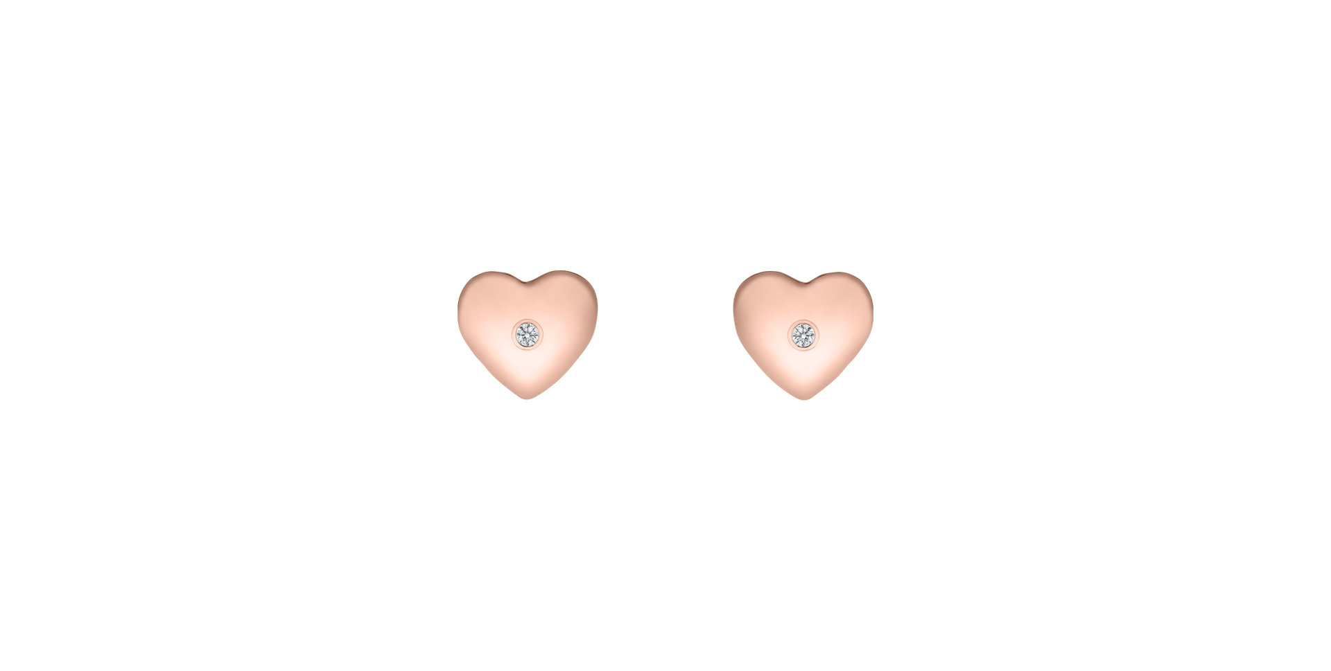 Diamond earrings Hearts