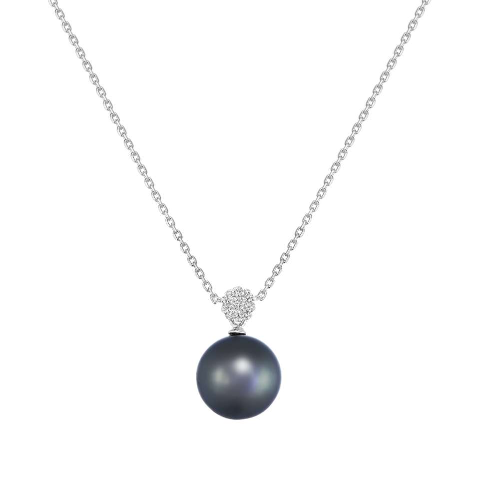 Diamond necklace with Pearl Ocean Sound