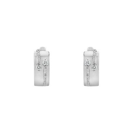 Diamond earrings Charming Labyrinth