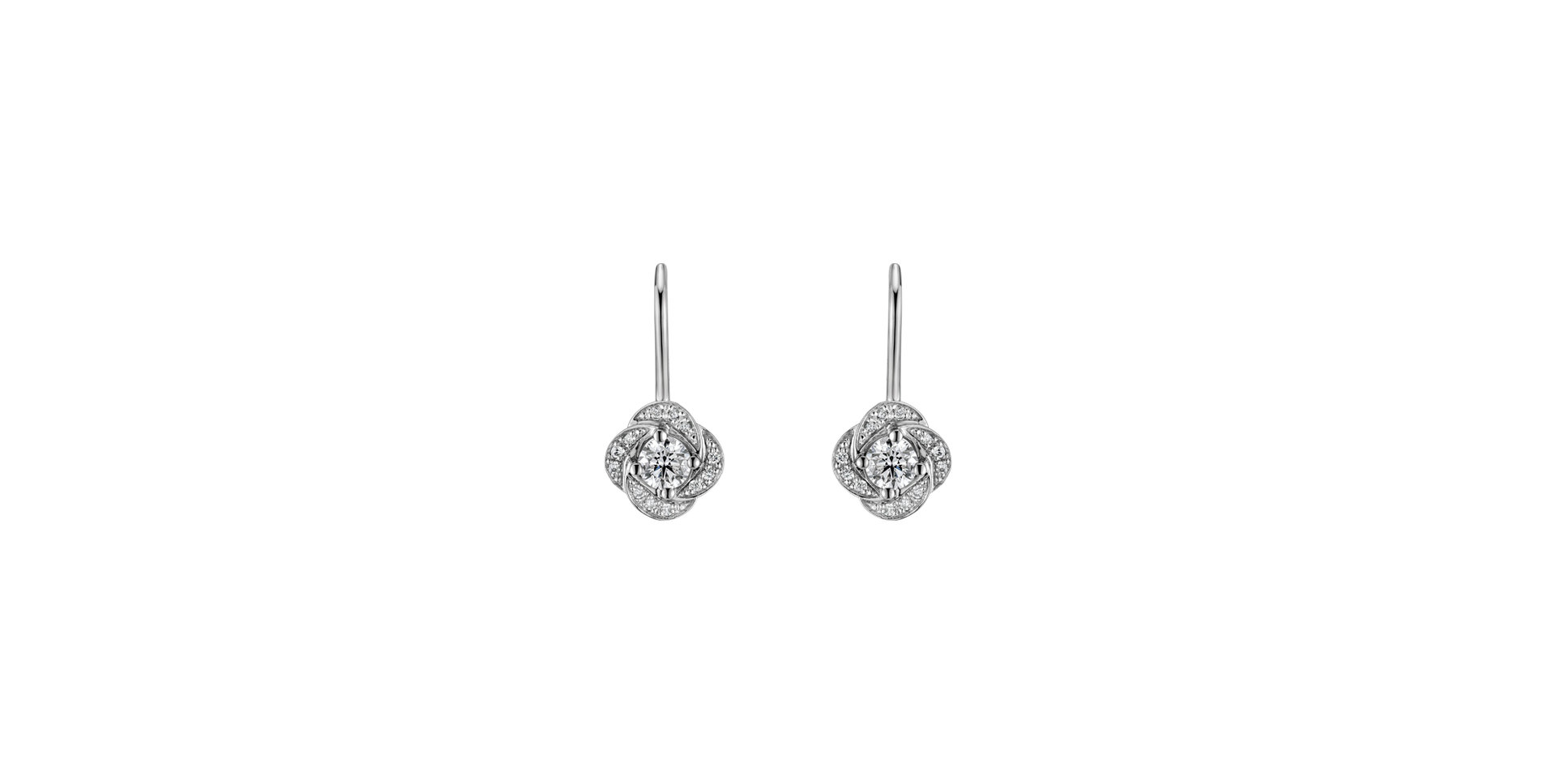 Diamond earrings Sparkling Petals