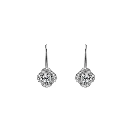 Diamond earrings Sparkling Petals
