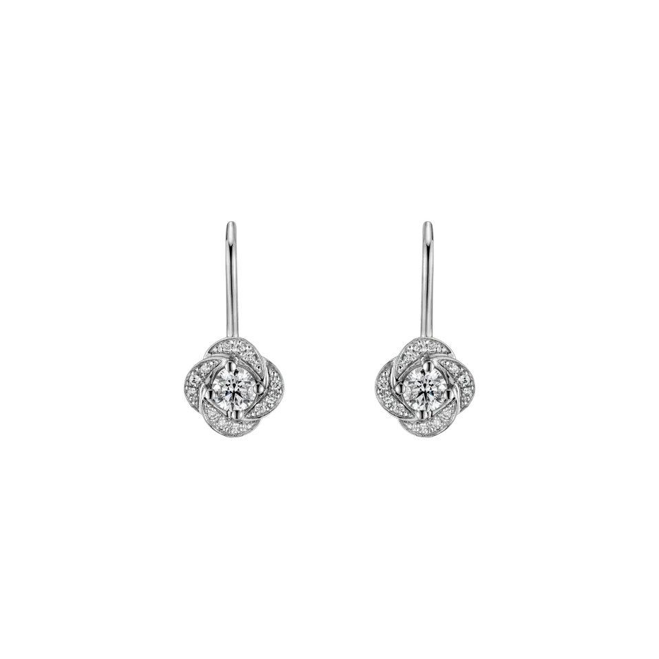 Diamond earrings Sparkling Petals