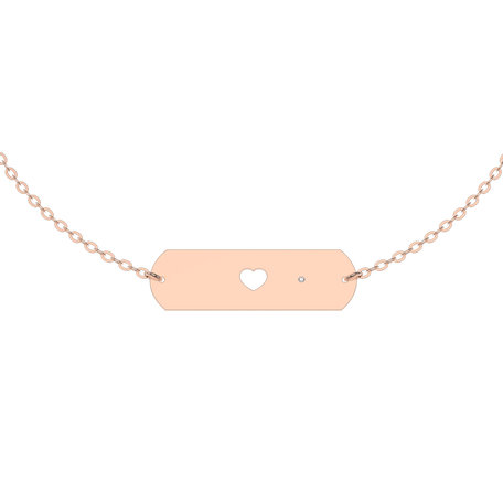 Diamond bracelet Charming Heart