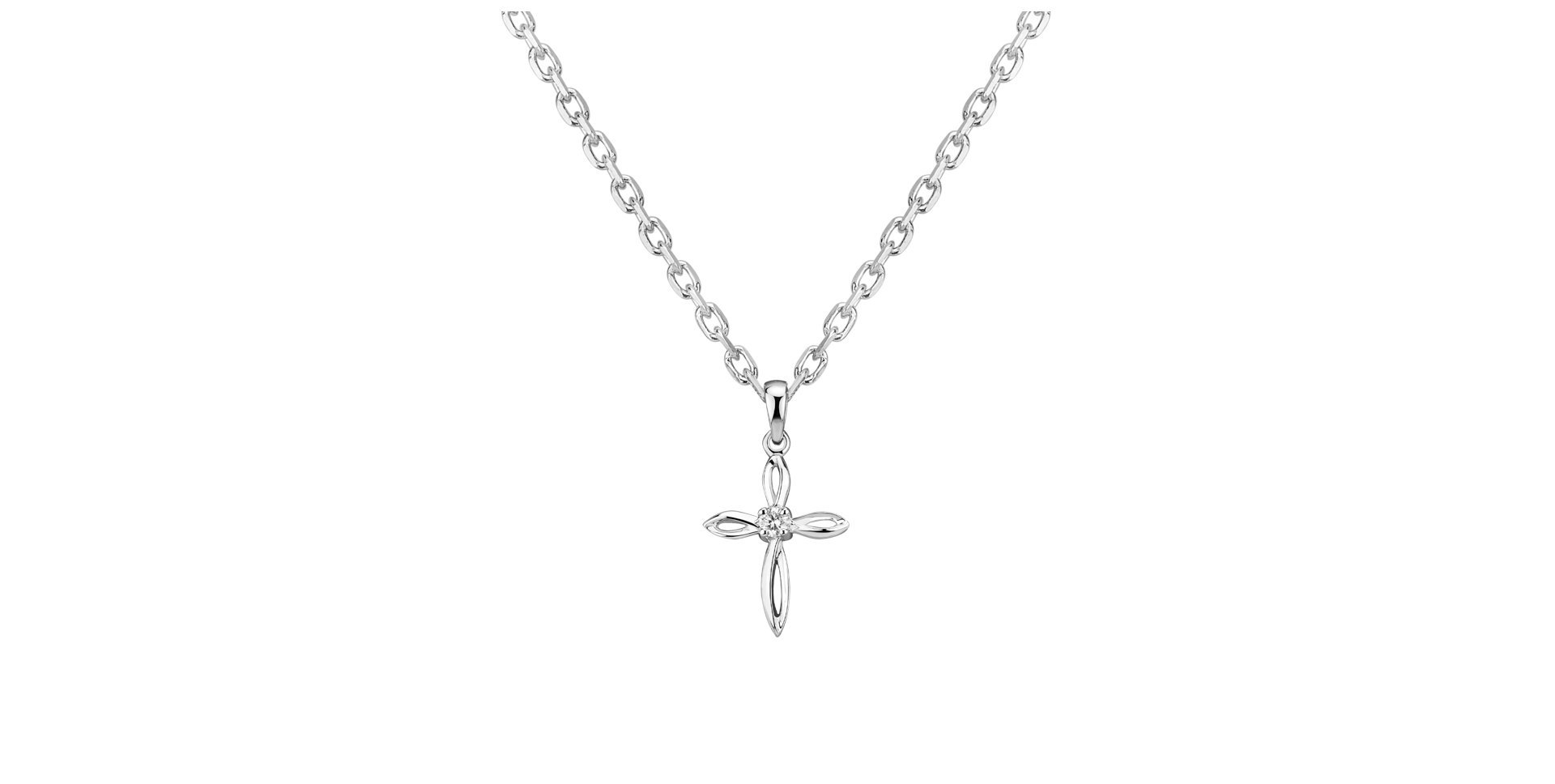 Diamond pendant Symbol of Faith
