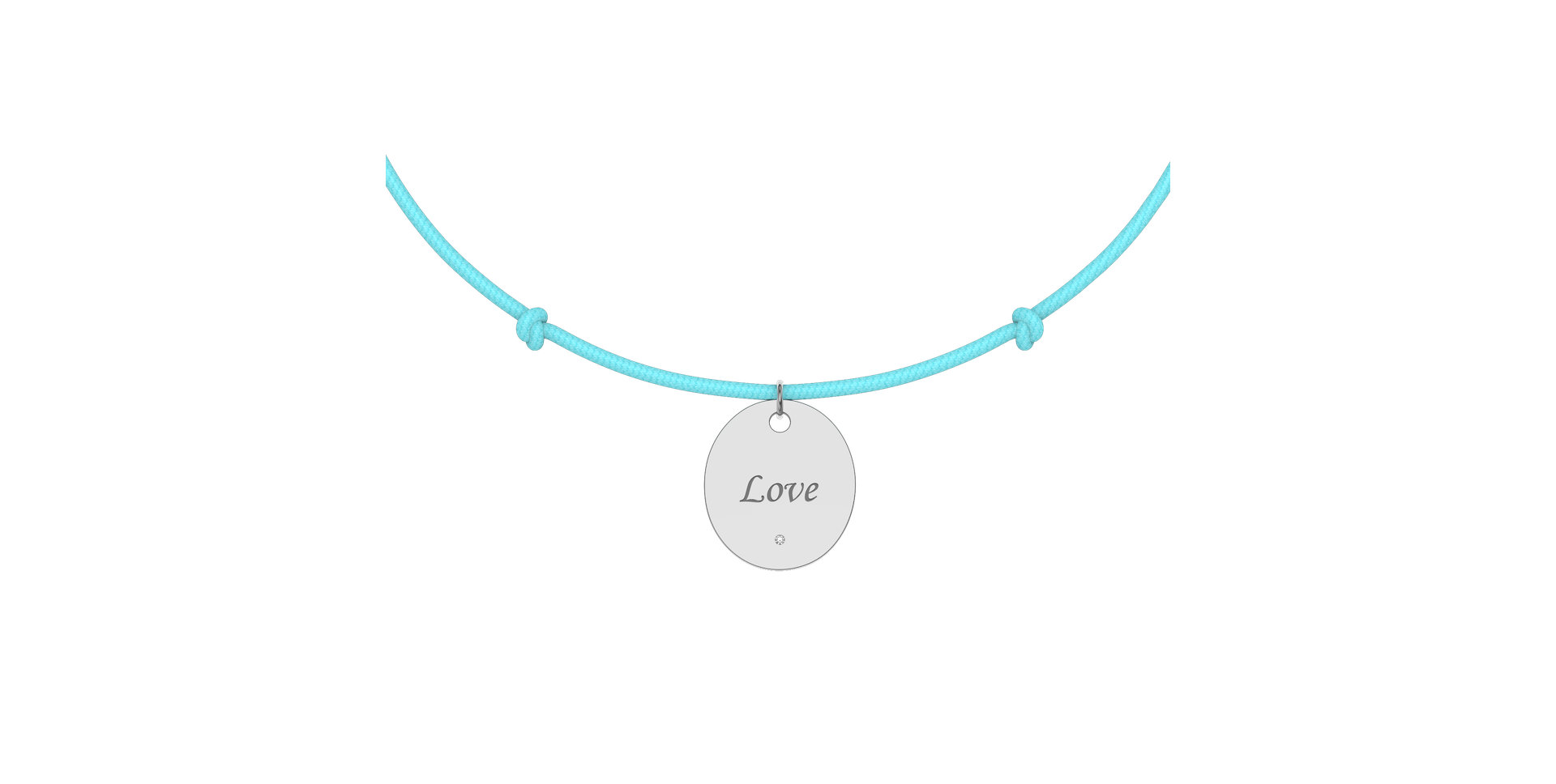 Diamond bracelet with cord Secret Love