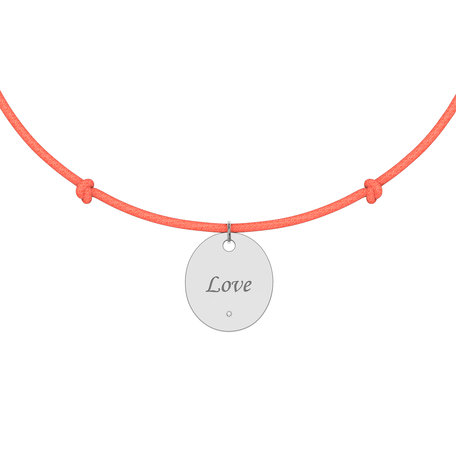 Diamond bracelet with cord Secret Love